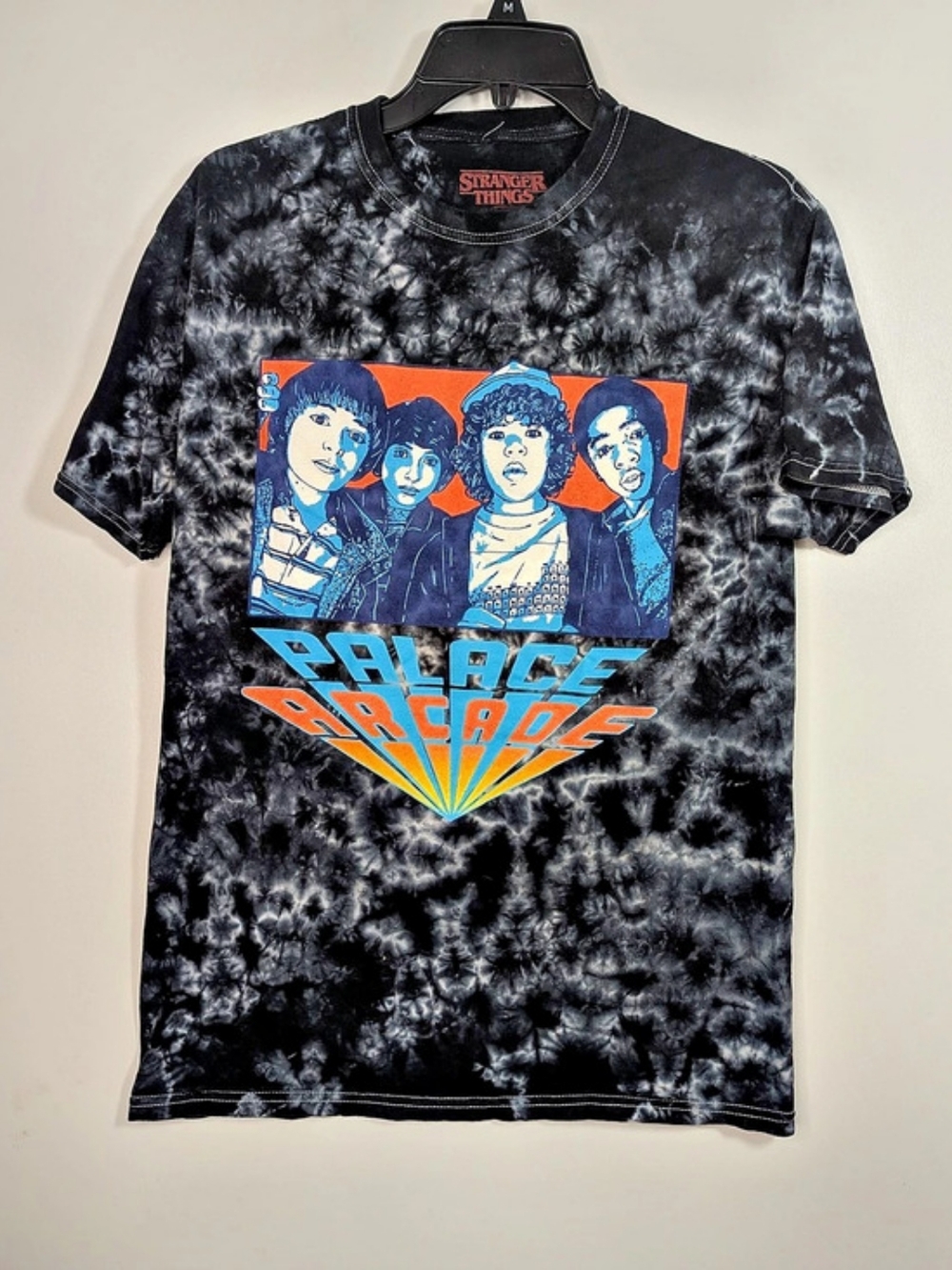 Stranger Things Palace Arcade Stranger Things Graphic Tee Graphic Black White M